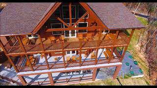 Summit Vista Lodge Drone Video  Hearthside Cabin Rentals [upl. by Penelope]