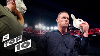 Unforgettable John Cena vs Bray Wyatt moments WWE Top 10 March 18 2020 [upl. by Ahsinan878]