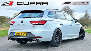 Seat Leon Cupra 290 ST  REVIEW on AUTOBAHN [upl. by Ayifas]