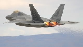 F22 Raptor full throttle take off and vertical climb [upl. by Ailehpo]