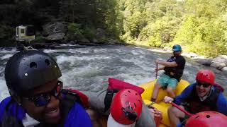 White water rafting in North Carolina widescreen GoPro [upl. by Midan]