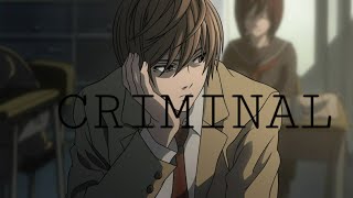 DEATH NOTE\ AMV\ CRIMINAL [upl. by Tutto]