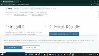 How To Download and Install RStudio 2024  Quick Help [upl. by Anahsed]