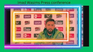 Imad Wasim Blunt in press conference Hopeful of Pakistan winning world cup [upl. by Reyaht]