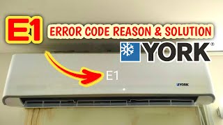 How do you fix E1 error on York Air Conditioner  How to fix E1 error on Air Conditioner  York AC [upl. by Korns]