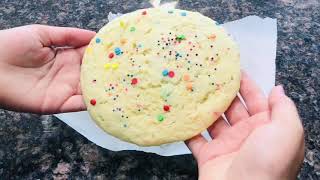 1 MINUTE SOFTamp CHEWY GIANT Sugar cookie in a MICROWAVE recipeMUST TRY [upl. by Sethrida161]