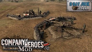 Pak Defensive Line  Company Of Heroes Blitzkrieg Mod [upl. by Aneryc]