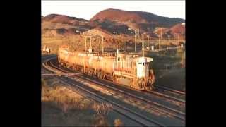 Hamersley Iron Railroad action Sept 2004 [upl. by Allac]