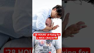 ‘28 HOURS’ of flying for a NECK CRACK😱 neckpain Chiropractic Trending Short [upl. by Eagle]