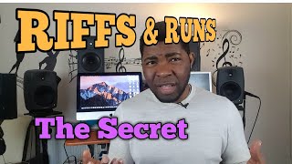 RIFFS AND RUNS The Secret Pt 1  Voice Lessons [upl. by Ongun535]