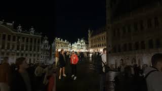 Grand Place Brussels Belgium 30102022 Lovely evening in Brussels [upl. by Attezi]