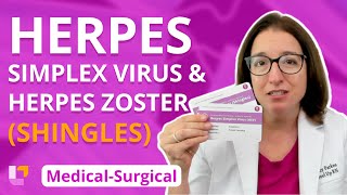 Herpes Simplex Virus and Herpes Zoster Shingles Integumentary System  MedSurg  LevelUpRN [upl. by Marcy]