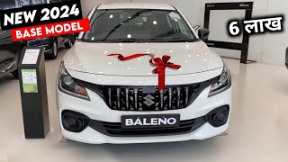 Maruti Baleno 2024 Model  2024 Baleno Base Model Price Specification Full Details Review [upl. by Artenal]