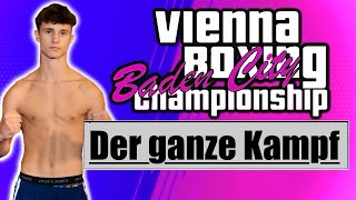 Premiere  Sein erster BOXKAMPF bei der VIENNA BOXING CHAMPIONSHIP boxen österreich [upl. by Arhas]