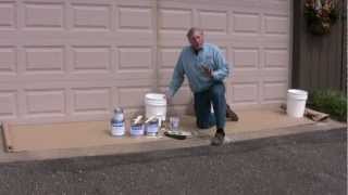 Painting a Garage Floor Part 11 How to Mix Epoxy Paint [upl. by Herrick870]