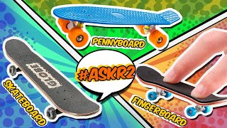 ¿Fingerboard pennyboard y skateboard respondo a subs  R2ARTUR [upl. by Oiratno516]