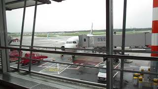 Jet Bridge attaching to a Eurowings A320 at Hamburg Airport [upl. by Eerak]