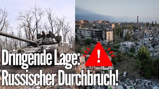 Kriegsfront im Osten der Ukraine Russischer Durchbruch und wachsende Bedrohung für die Ukraine [upl. by Ellezaj]