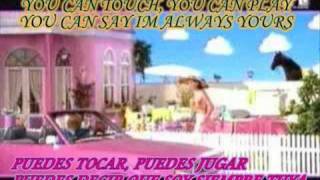 barbie girl aqua con letra lyrics subtitulada en español e ingles [upl. by Nerta]