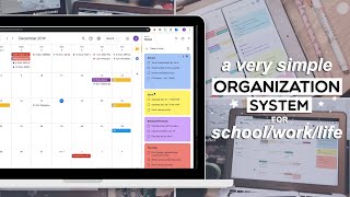 Simple organization system for schoolworklife  Google Keep amp Calendar [upl. by Allisan]