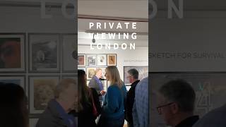 Private viewing in London for Sketch for Survival ✍🏼 artexhibit artist artwork wildlifeartist [upl. by Jewel]