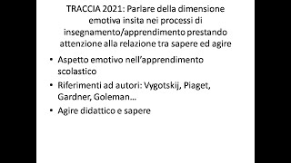 Prova scritta TFA SOSTEGNO parte 3 [upl. by Whiffen125]