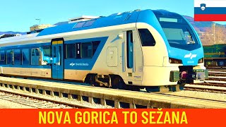 Cab Ride Nova Gorica  Sežana Slovenian Railways  winter 2022 train drivers view in 4K [upl. by Nosredna]