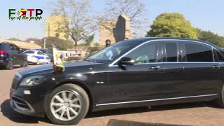 President Mnangagwa arrives for a Politburo meeting at Zanu PF HQ [upl. by Esnahc833]