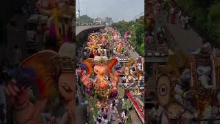 Huge Crowd at Ganesh Shobha Yatra Tankbund 2023  Ganesh Nimajjanam 2023 ganesh2023 ytshorts [upl. by Firmin]