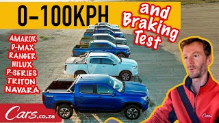 Bakkie Performance Testing How Quickly Can 7 Bakkies Accelerate and Then Stop [upl. by Aynwat]