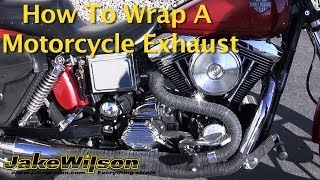 How To Wrap A Motorcycle Exhaust [upl. by Darraj]