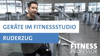 Geräte im Fitnesstudio  Ruderzug [upl. by Enyamrahs]