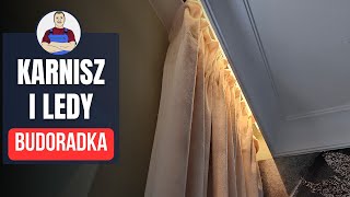 Oświetlenie LED nad firankami – łatwy montaż szyny i profilu LED [upl. by Eciruam]