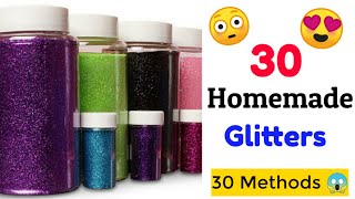 30 Easy And Simple Methods Of Glitter Making At Home 😳🤯Glitter Powder Making At HomeGlitter Making [upl. by Zinn]