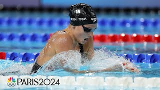 Summer McIntosh COMMANDS the 400m IM for first career Olympic gold medal  Paris Olympics [upl. by Nelo]