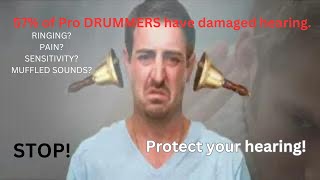 57 of Pro Drummers have hearing damage Vic Firth Ear defenders for Drummers Review [upl. by Alyacim]