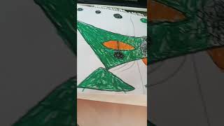 Drawing First Form Cell from Dragon Ball Z [upl. by Jacob]