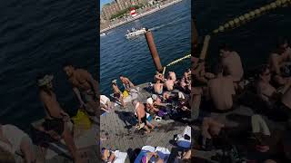 Beach Party At Kalvebod Brygge Harbor Beach Summer 2024 Copenhagen Denmark [upl. by Jabon]