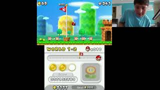 Playing NSMB2 World 1 [upl. by Akihsal171]