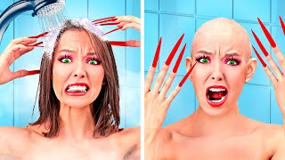 CRAZY Girly Problems With LONG NAILS  Beauty and Relationship Struggles  Relatable by La La Life [upl. by Maillw688]