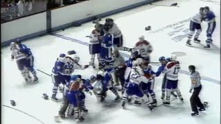 Classic Nordiques  Canadiens 042084  Game 6 Division Finals 1984 Good Friday Massacre [upl. by Loria]