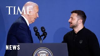 Biden Mistakenly Calls Zelensky ‘President Putin’—Drawing Gasps [upl. by Aikemot]