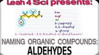 Naming Aldehydes Using IUPAC Nomenclature by Leah4sci [upl. by Ciredec348]