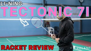 Li Ning Tectonic 7i Badminton Racket Review [upl. by Lachish]