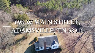 698 W MAIN STREET ADAMSVILLE TN 38310 [upl. by Riamu]