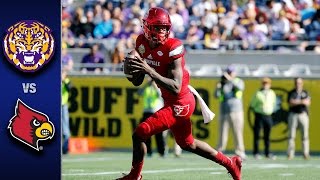 Louisville vs LSU Citrus Bowl Highlights 2016 [upl. by Atalya]