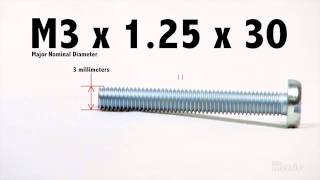 How to Read a Metric Screw Thread Callout [upl. by Attenahs]