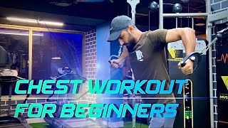 Chest workout for beginners💪🏋️  Proper guidelines with Exercise [upl. by Alaunnoif112]