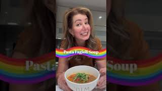 Pasta Fagioli Soup Recipe  GrownupDish [upl. by Reviel]