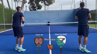 Comparativa remate de las nuevas Bullpadel 2025  pala Bullpadel Hack 04 2025 de Paquito navarro y p [upl. by Inaj]